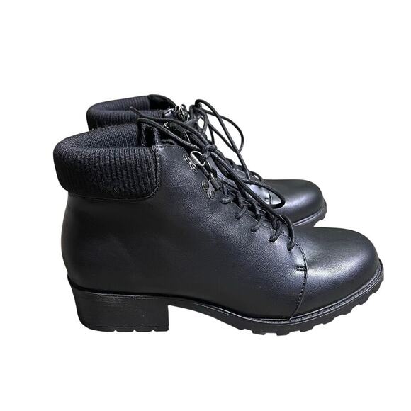 Trotters Becky 2.0 Boot Black Smooth Calf Leather Womens US Size 8N - Picture 6 of 12